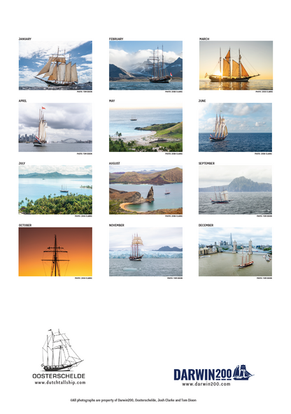 Oosterschelde x Darwin200 Voyage Calendar